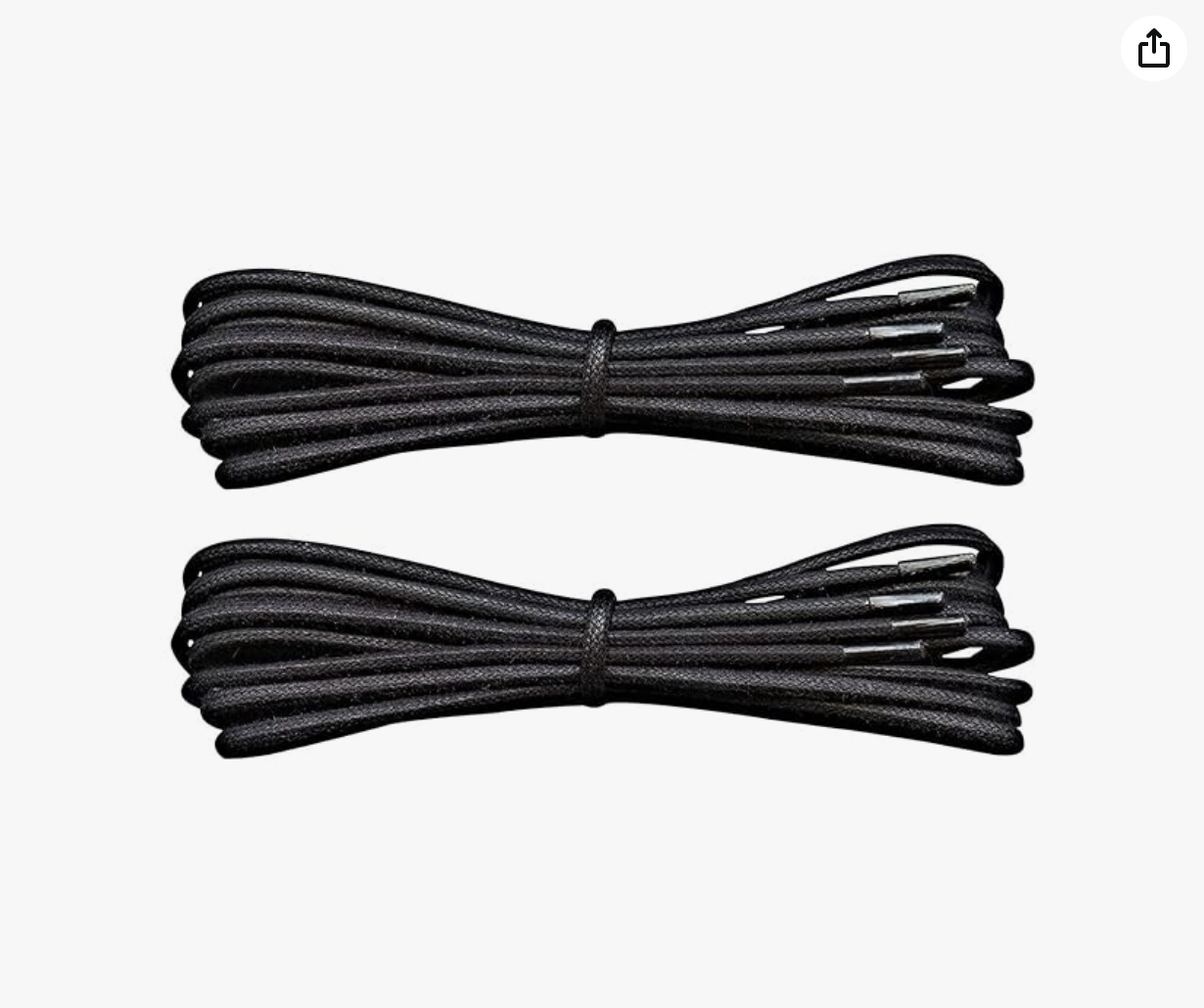 Lify Waxed Cotton Extra Thin Dress Round Shoelaces
