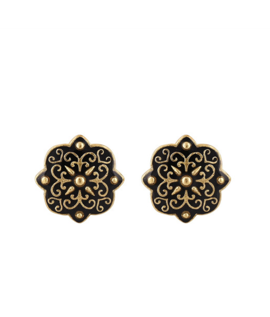 House of Pataudi Black Cufflinks